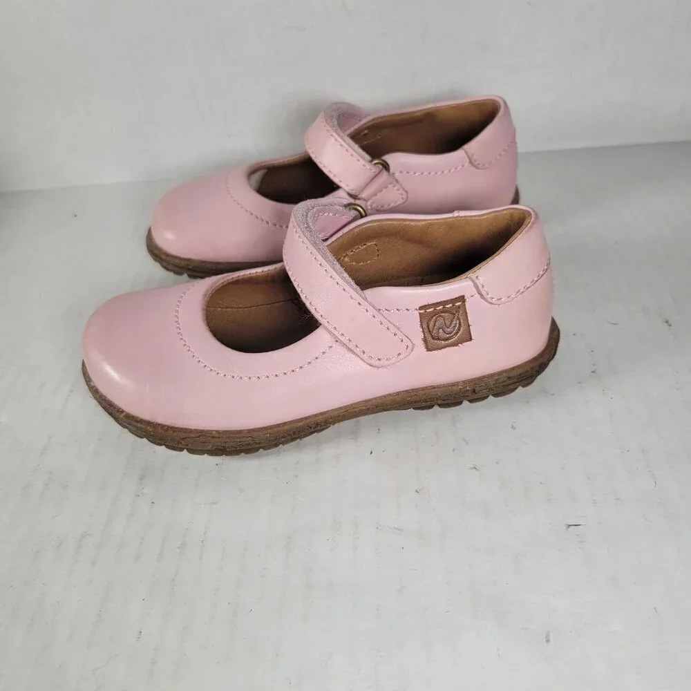 Naturnino Girls Pink Dressy Formal Toddler Mary Jane Hook & Eye Shoes Size 24